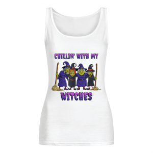 Chillin With My Witches Halloween Wome's Tank Top