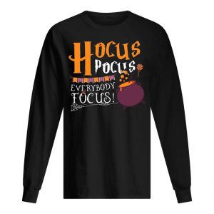 Hocus pocus everybody focus Halloween Men's Long Sleeved
