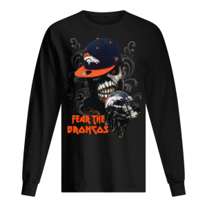 Iron Maiden fear the Denver Broncos Men's Long Sleeved