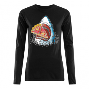 Jaws Snap Pizza Women's Long Sleeved