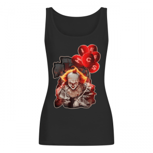 Pennywise It holding balloon Kansas City Chiefs Women's Tank Top
