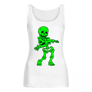 Skeleton Justice Dance Funny Halloween Women's Tank Top