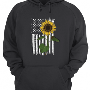 SunFlower America Flag Unisex Hoodie