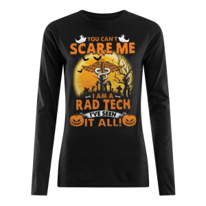 You Can't Scaere Me I am A Rad Tech Halloween Women's Long Sleeved