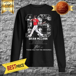 16 Brian Mccann Signature Thank You For The Memories Signature Sweatshirt