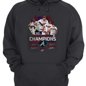 Atlanta Braves 2019 NL East Division Champions Signatures Unisex Hoodie