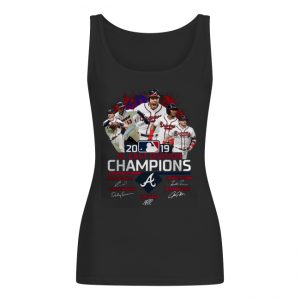 Atlanta Braves 2019 NL East Division Champions Signatures Women's Tank Top