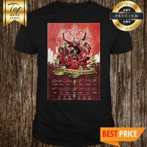Liverpool FC You’ll Never Walk Alone Thank You For The Memories Signature Shirt