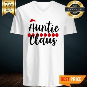 Auntie Claus Svg Santa Claus Svg Aunt Svg Christmas Svg V-Neck