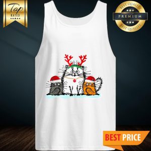 Cats Merry Christmas Merry Fluffmas Tank Top
