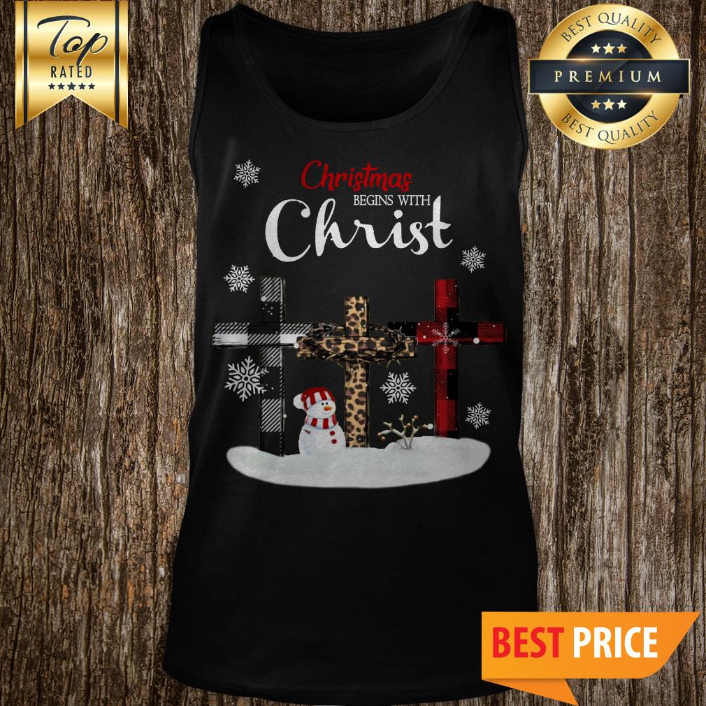 Christmas Begins With Christ Tank Top Christmas Begins With Christ Tank Top