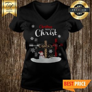 Christmas Begins With Christ V-Neck