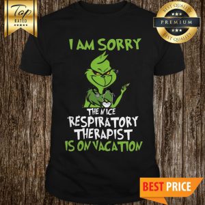 Grinch Decals I Am Sorry Is On Vacation Christmas V-Neck