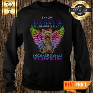 Heaven Dog Asas De Arco Iris Yorkie Sweatshirt