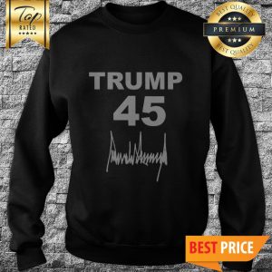 Real Bullet Trump 45 Whiskey Glass Sweatshirt