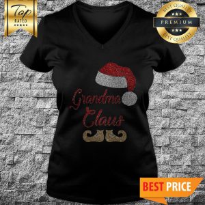 Santa Grandma Claus V-Neck