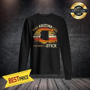 Vintage This Arizona Girl Can Drive A Stick Pumpkin Halloween Patriots Sweatshirt