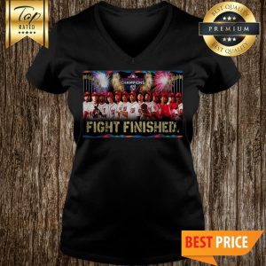 Washington Nationals 2019 World Series Champions Fight Finished Logo V-Neck