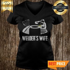 Official Under Armour Welder’s Wife Americal Flag V-Neck