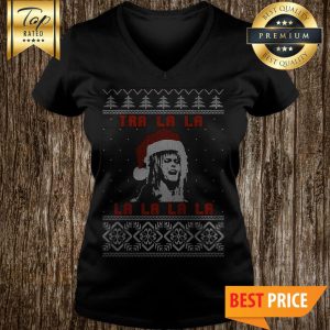 Jareth Labyrinth Tra La La La La La La Christmas V-neck
