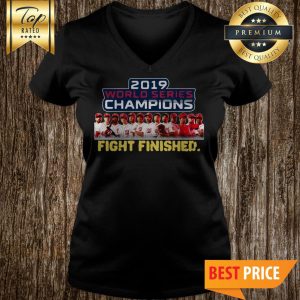 Washington DC World Series Champions Fight Finished 2019 V-Neck