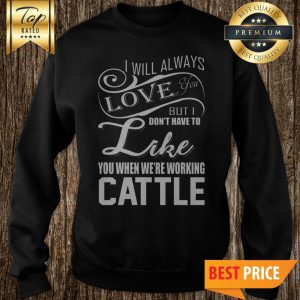 I Will Always Love You But I Don't Have To Like You Sweatshirt