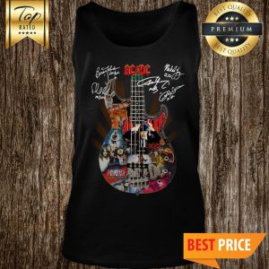 Premium ACDC Guitarist Signatures Tank Top