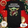 Baby Yoda hugs Arizona Coyotes Star Wars Mandalorian