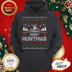 Deer Hunting Merry Huntmas Ugly Christmas Hoodie