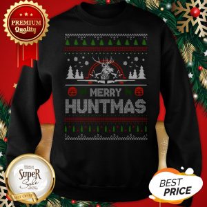 Deer Hunting Merry Huntmas Ugly Christmas Sweatshirt