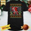 Pretty African American Dabbing Santa Elf Ugly Christmas Shirt