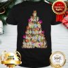 Sheltie Paws Tree Christmas Lights Shirt