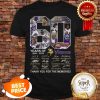 60 Years Of Minnesota Vikings 1960 2020 Signature Thank You For The Memories Shirt