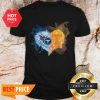 Official Love Tennessee Titans Tennessee Volunteers heart shirt
