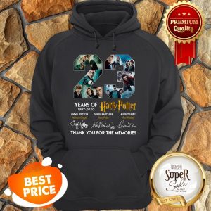 23 Years Of 1997-2020 Harry Potter Signatures Thank For Memories Hoodie
