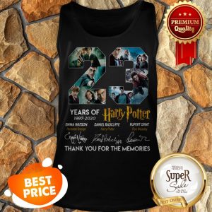 23 Years Of 1997-2020 Harry Potter Signatures Thank For Memories Tank Top