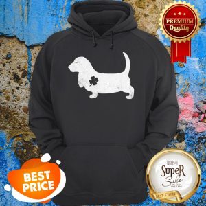 Basset Hound Four-Leaf-Clover Irish Patrick Day Gifts Hoodie