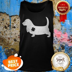 Basset Hound Four-Leaf-Clover Irish Patrick Day Gifts Tank Top