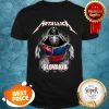 Nice Skeleton Metallica Mashup Slovakia Flag Shirt