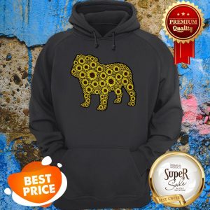 Official Sunflower And Bulldog Lover Hoodie