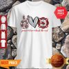 Peace Love Back The Red Firefighter Logo Fire Dept Shirt