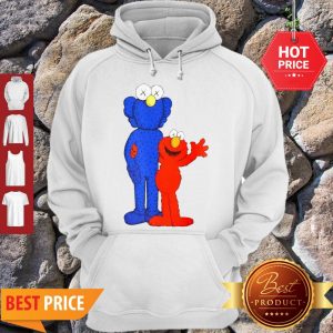 Official Elmo And Cookie Monster Muppet KAWS Style Hoodie