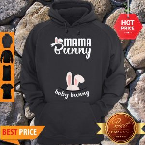 Top Mama Bunny Baby Bunny Cute Easter Pregnancy Announcement Hoodie