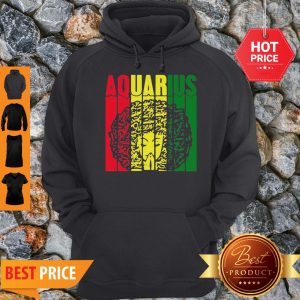 Official Aquarius Girl Jamaican Black Girl Rasta Hoodie