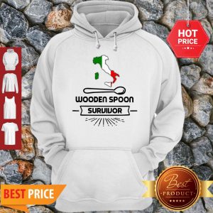 Official Italy Map Wooden Spoon Survivor Hoodie