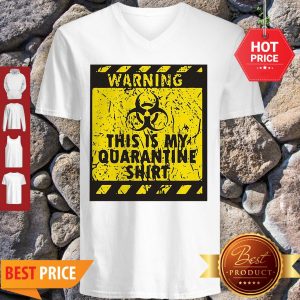 Official Warning This Is My Quarantine Corona V-Neck