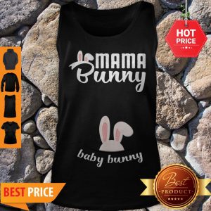 Top Mama Bunny Baby Bunny Cute Easter Pregnancy Announcement Tank Top