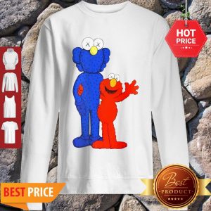 Official Elmo And Cookie Monster Muppet KAWS Style Sweatshirt