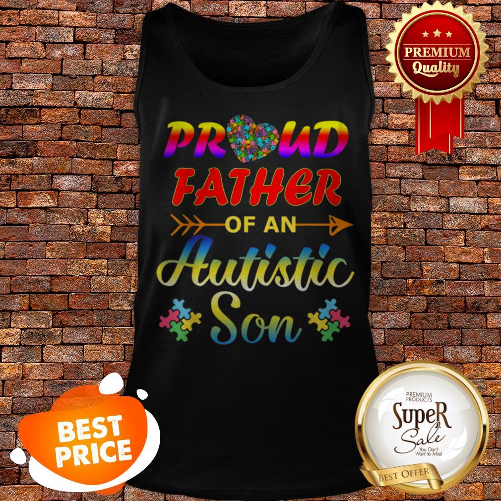 Autism Awareness Tee Proud Father Autistic Son Funny Gifts Tank Top Autism Awareness Tee Proud Father Autistic Son Funny Gifts Tank Top