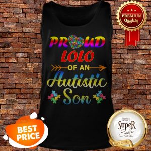 Autism Awareness Tee Proud Lolo Autistic Son Funny Gifts Tank Top